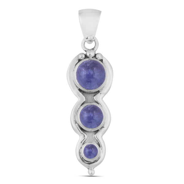 925 Sterling Silver Spectrolite Pendant