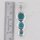 Three Stone Spectrolite Gemstone Pendant