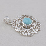 Blue Topaz 925 Silver Pendant