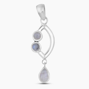 Rainbow Moonstone Silver Pendants