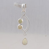 Rainbow Moonstone Silver Pendants