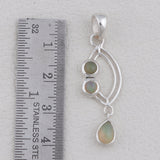 Rainbow Moonstone Silver Pendants