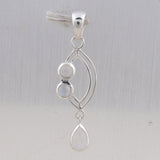 Rainbow Moonstone Silver Pendants