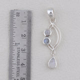 Rainbow Moonstone Silver Pendants