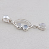 Rainbow Moonstone Silver Pendants