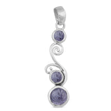 925 Sterling Silver Tanzanite Pendant