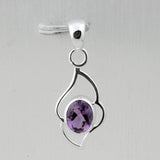 Ruby Gemstone Silver Pendant