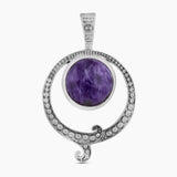 925 Sterling Silver Natural Meteorite Pendant