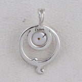 Natural Meteorite 925 Sterling Silver Pendant