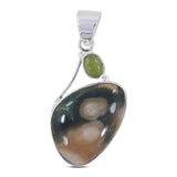 925 Starling Silver Ocean Jasper Pendant