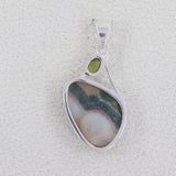 925 Starling Silver Ocean Jasper Pendant