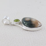 Ocean Jasper With Idocrase Gemstone Pendant