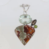 925 Starling Silver Rain Forest Pendant