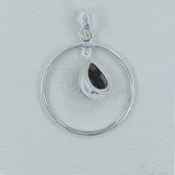 925 Sterling Silver Spectrolite Pendant