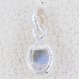 Rainbow Moonstone 925 Sterling Silver Pendant