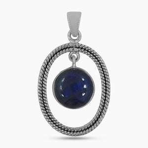 925 Sterling Silver Spectrolite Pendant