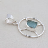 925 Sterling Silver Apatite Pendant