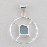 925 Sterling Silver Apatite Pendant