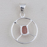 Apatite Gemstone Pendant in 925 Sterling Silver