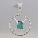 925 Sterling Silver Apatite Pendant