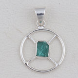 925 Sterling Silver Apatite Pendant