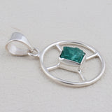 925 Sterling Silver Apatite Pendant