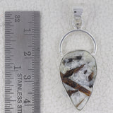 925 Starling Silver Astrophyllite Pendant