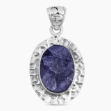 Raw Rose Quartz Gemstone Silver Pendants