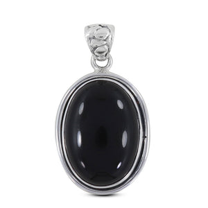 925 Sterling Silver Black Onyx Pendant