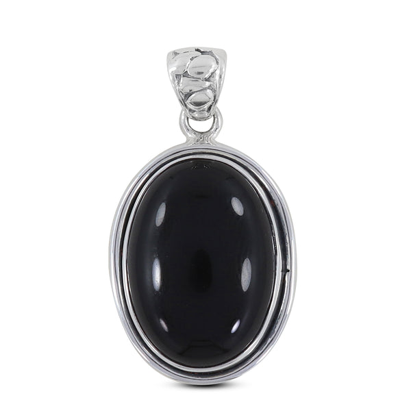 925 Sterling Silver Black Onyx Pendant