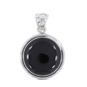 925 Sterling Silver Black Onyx Pendant