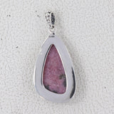 Rhodonite Gemstone Silver Pendant