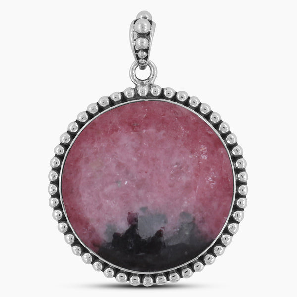 925 Sterling Silver Rhodonite Pendants