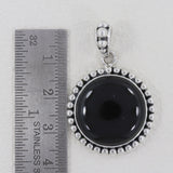 925 Sterling Silver Black Onyx Pendant