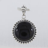 925 Sterling Silver Black Onyx Pendant