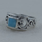 Larimar Silver Ring