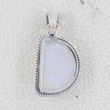 925 Silver Rainbow Moonstone Pendant