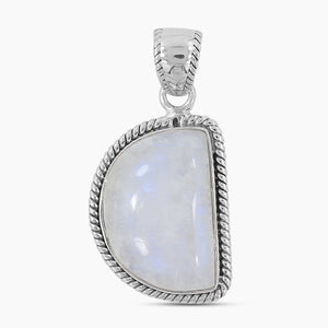 925 Silver Rainbow Moonstone Pendants