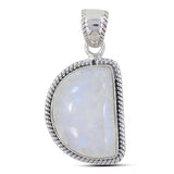 925 Silver Rainbow Moonstone Pendant