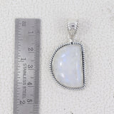 Rainbow Moonstone 925 Silver Pendant