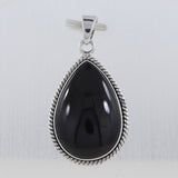 925 Sterling Silver Black Onyx Pendant