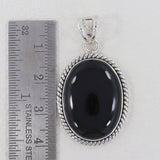 Black Onyx 925 Sterling Silver Pendant