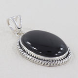 925 Sterling Silver Black Onyx Pendant