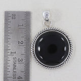 925 Sterling Silver Black Onyx Pendant