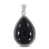 Black Onyx 925 Sterling Silver Pendant