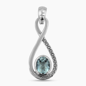 925 Silver Green Amethyst Pendant