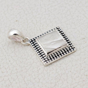 Natural Meteorite Silver Pendants