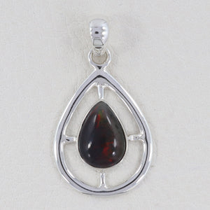 925 Sterling Silver Bloodstone Pendant