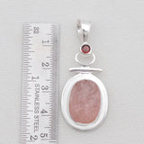 925 Staling Silver Raw Amethyst Pendant