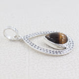 925 Starling Silver Tiger Eye Pendant